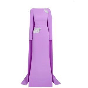 Safiyaa custom Ginerva gown, color “lupine”, unworn/pristine. Size FR 46/US14/16